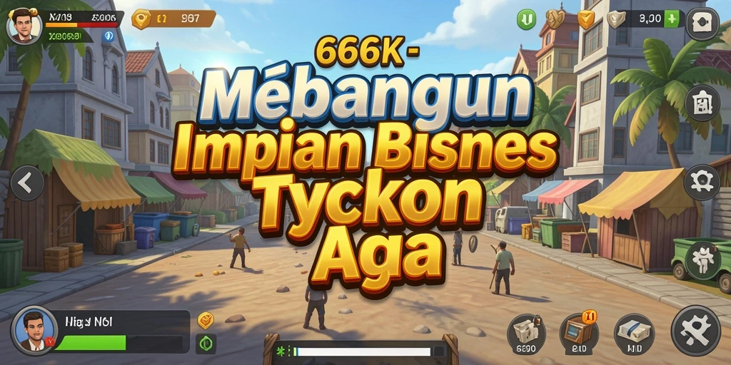 Tampilan gameplay 66K yang menarik dan interaktif dalam membangun bisnis.