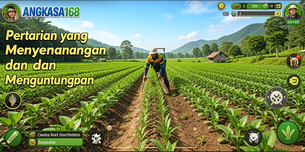Tampilan menarik dari gameplay ANGKASA168 yang menggambarkan pertanian yang seru.