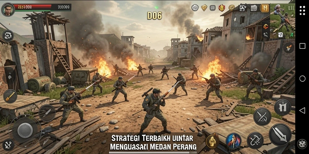 Tampilan gameplay D06 yang memukau dan menantang.
