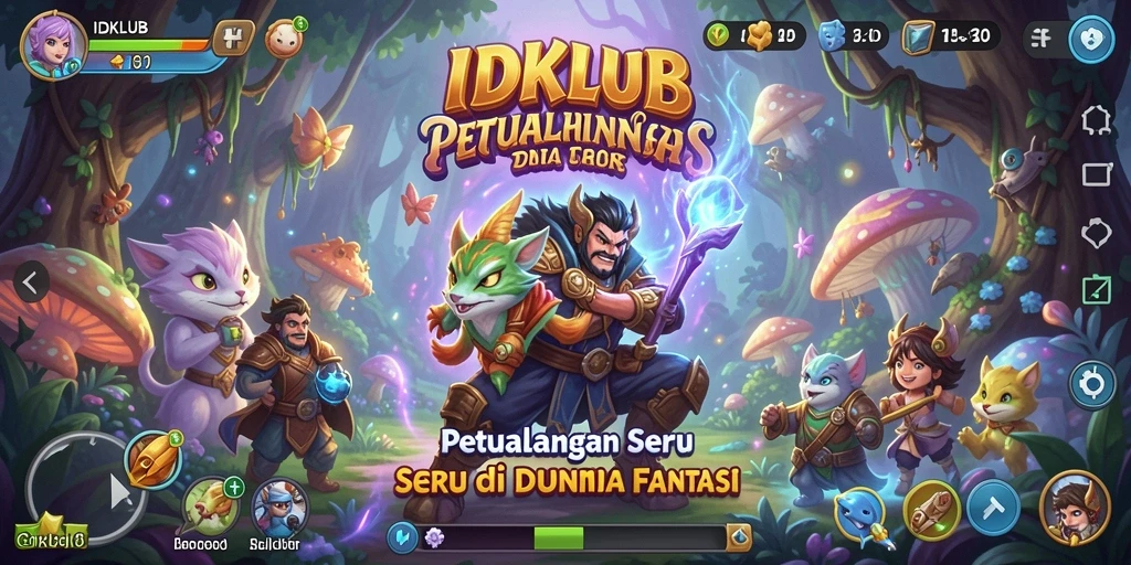 Tampilan gameplay IDKLUB yang menakjubkan di dunia petualangan.