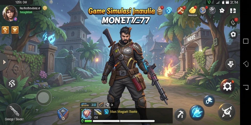 Tampilan gameplay <strong>MONTE77</strong> yang imersif dan penuh warna.
