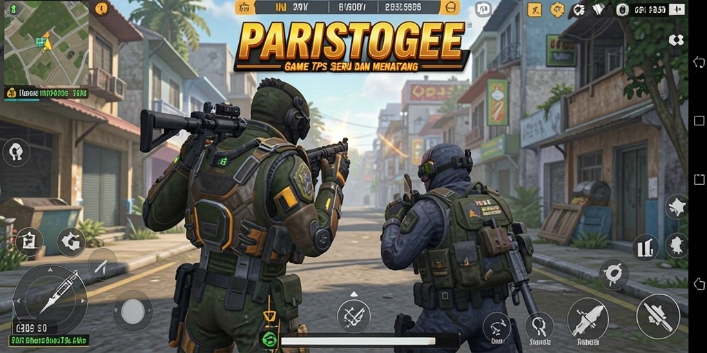 Tampilan gameplay mendebarkan di PARISTOGEL dengan aksi menegangkan.