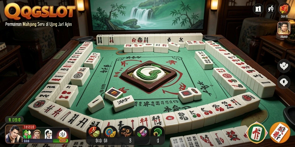 Tampilan menarik dari gameplay Mahjong QQSLOT yang mengasyikkan.