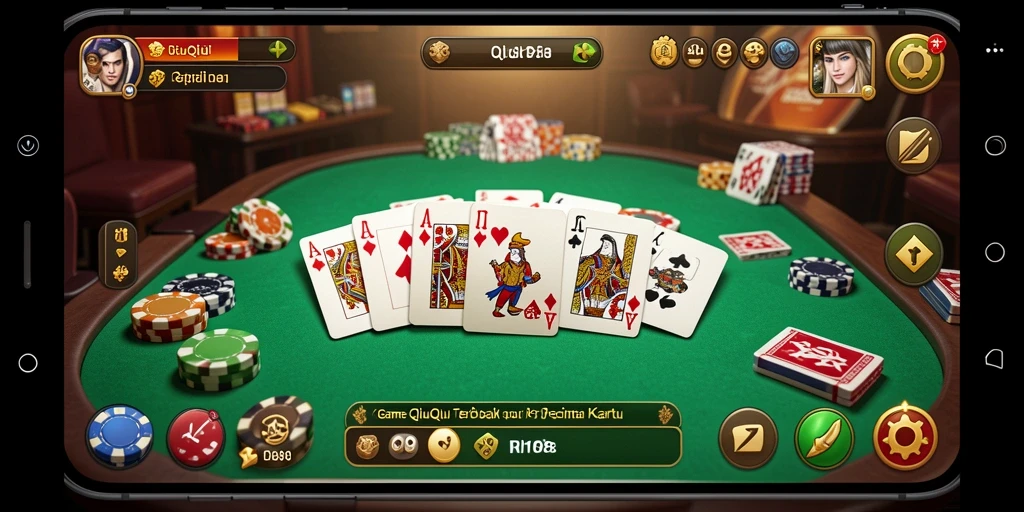 Tampilan gameplay QiuQiu yang menarik dan penuh strategi.