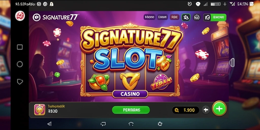 Tampilan gameplay SIGNATURE77 yang seru dan mendebarkan.