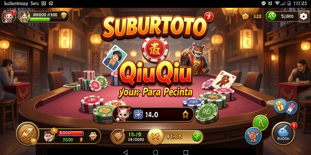 Tampilan gameplay QiuQiu yang menarik dan penuh strategi.