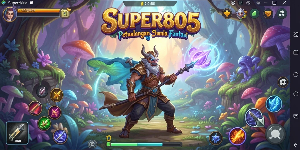 Tampilan gameplay <strong>SUPER805</strong> dengan tantangan dan petualangan seru.