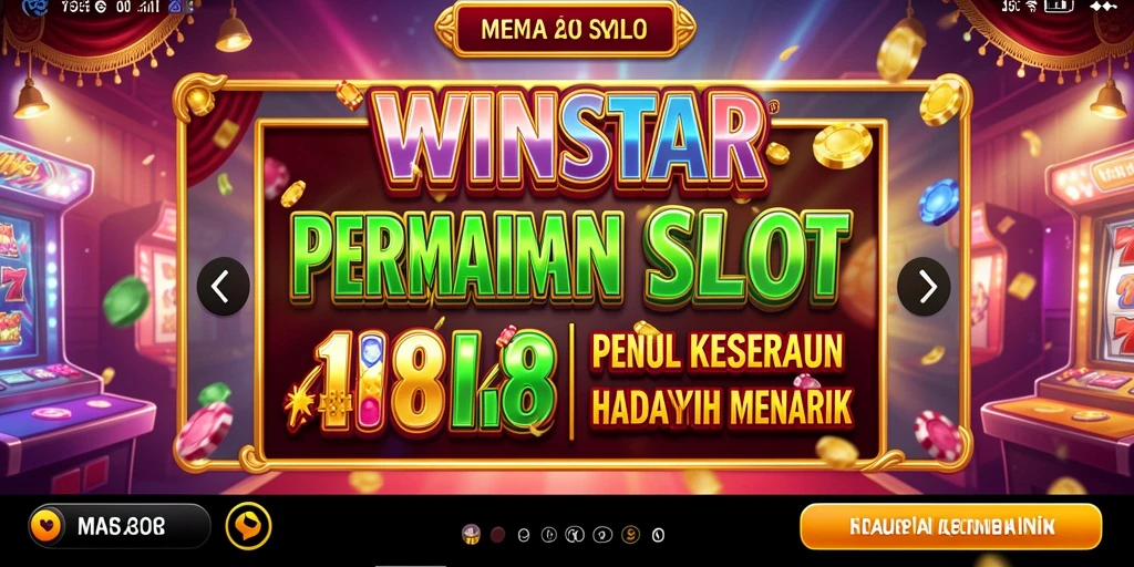 Tampilan menarik dari gameplay Slot di WINSTAR.