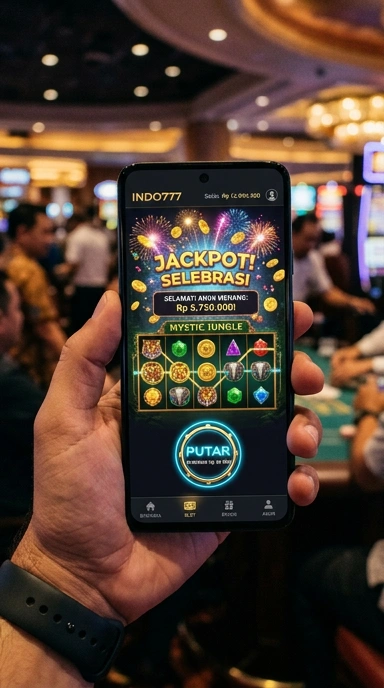 Tampilan antarmuka aplikasi indo777 yang sederhana dan menarik.
